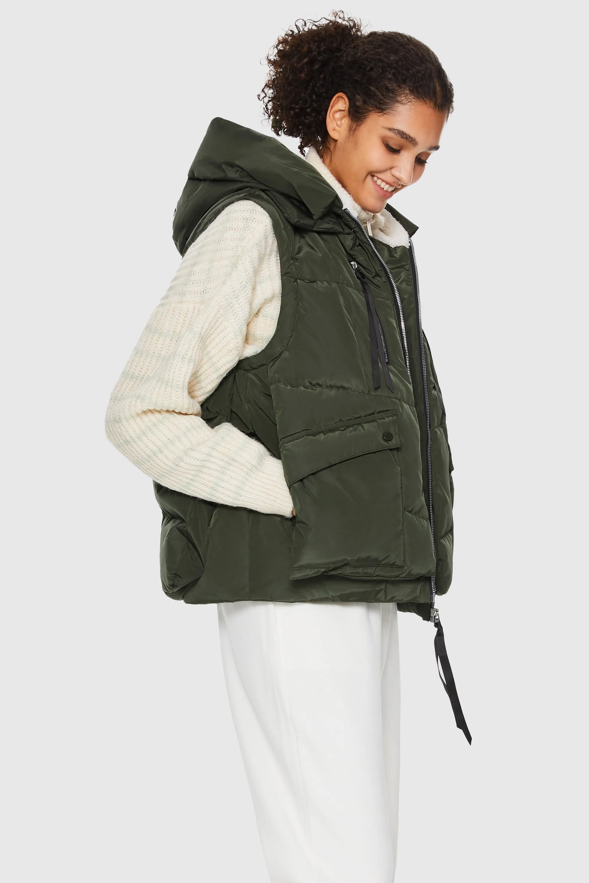 092 Classics Casual Cropped Winter Down Vest