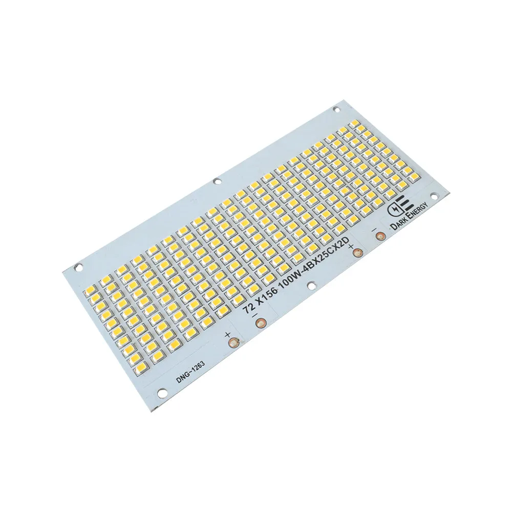 100W Warm White 156mm x 72mm Metal Core LED PCB