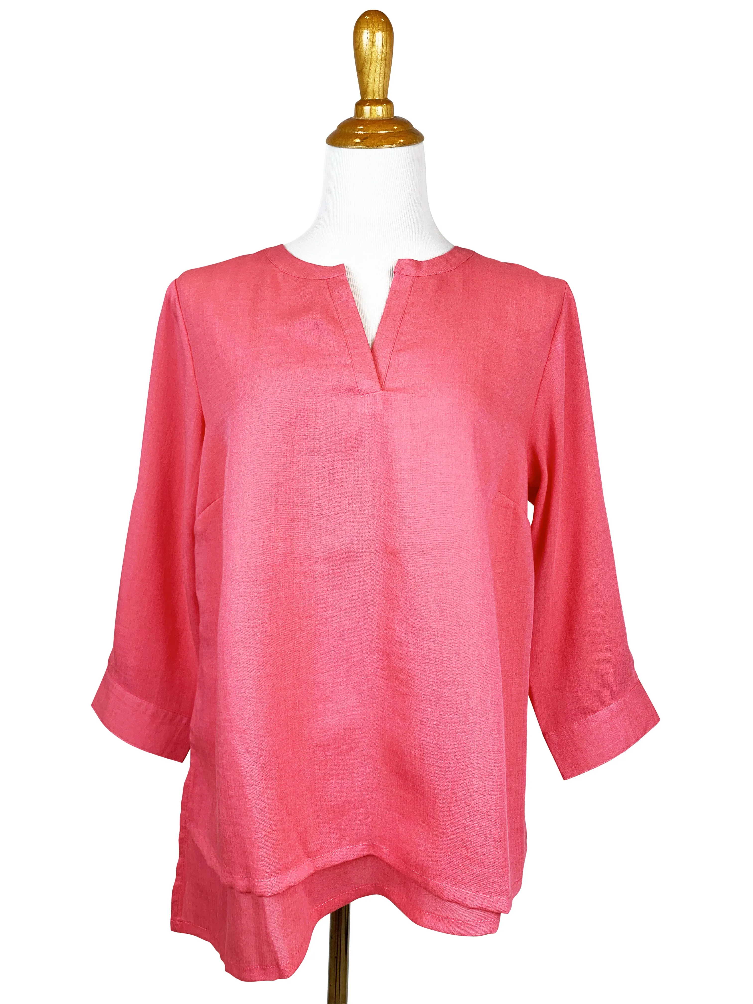 AA300 - Olivia Pullover Linen Blouse