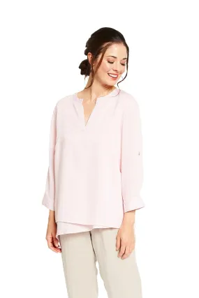 AA300 - Olivia Pullover Linen Blouse