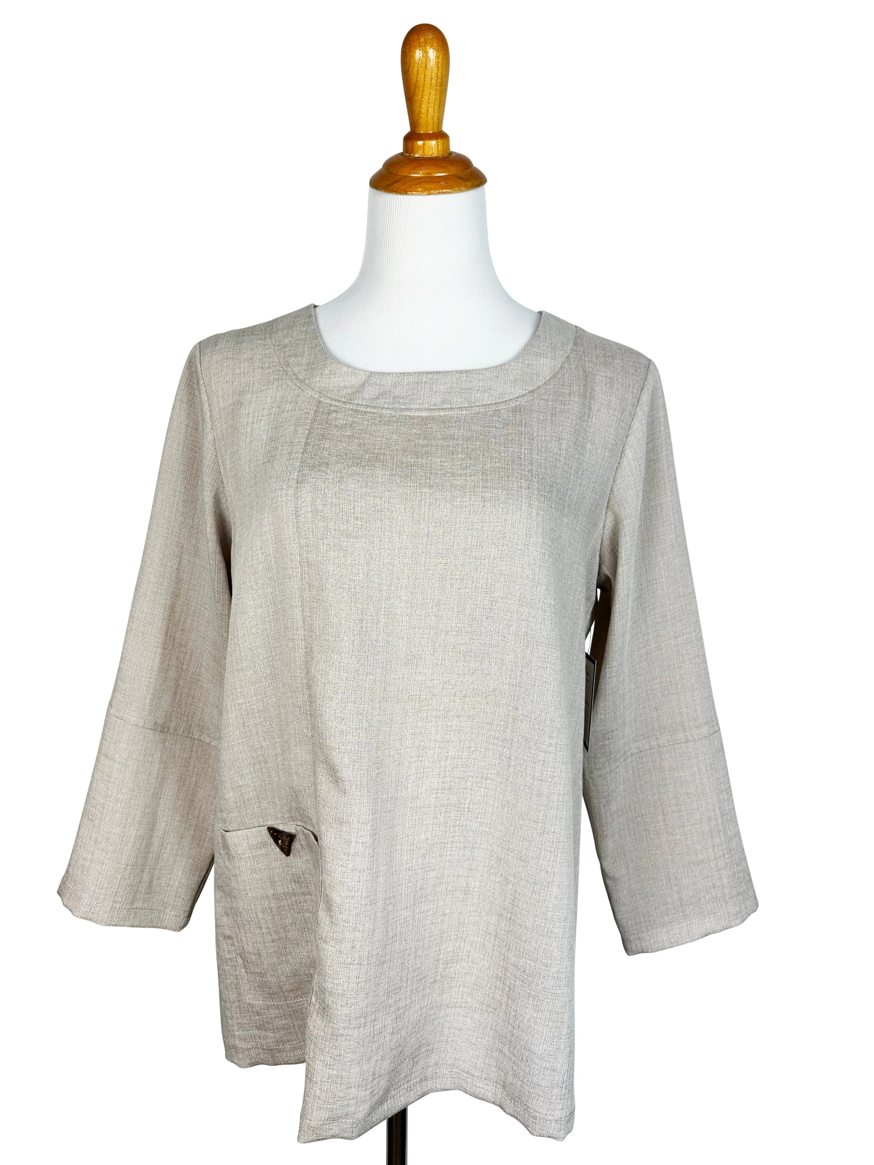 AA370 - Alyssa Linen Pullover Top