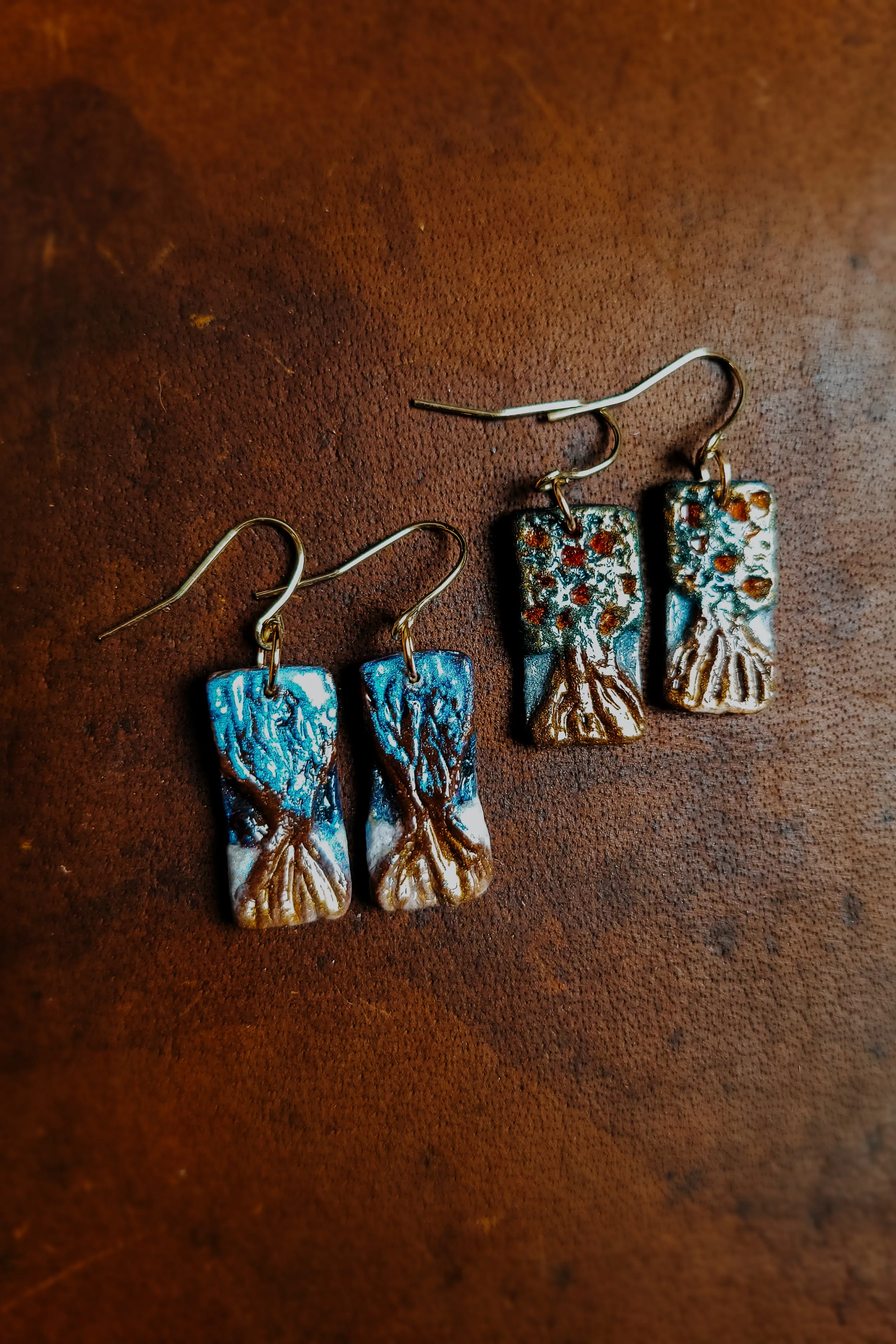 Aisha Tree of Life Earrings - Winter Edition