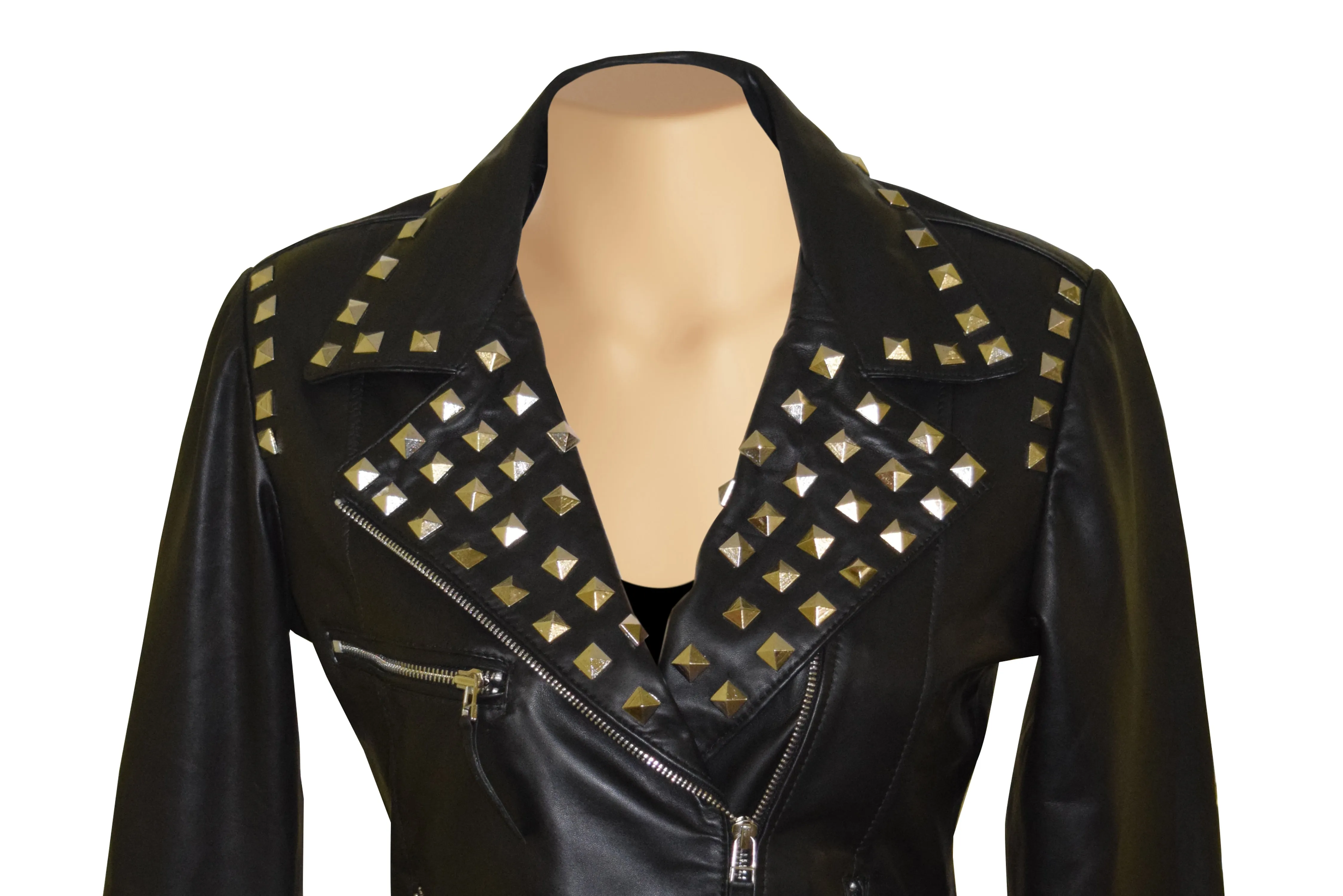 Aliesha’s Biker Style Jacket With Studs