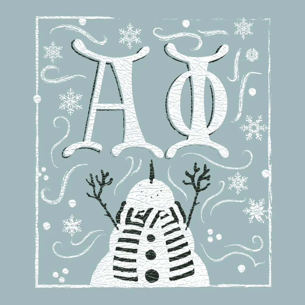 Alpha Phi Winter Wonderland Design