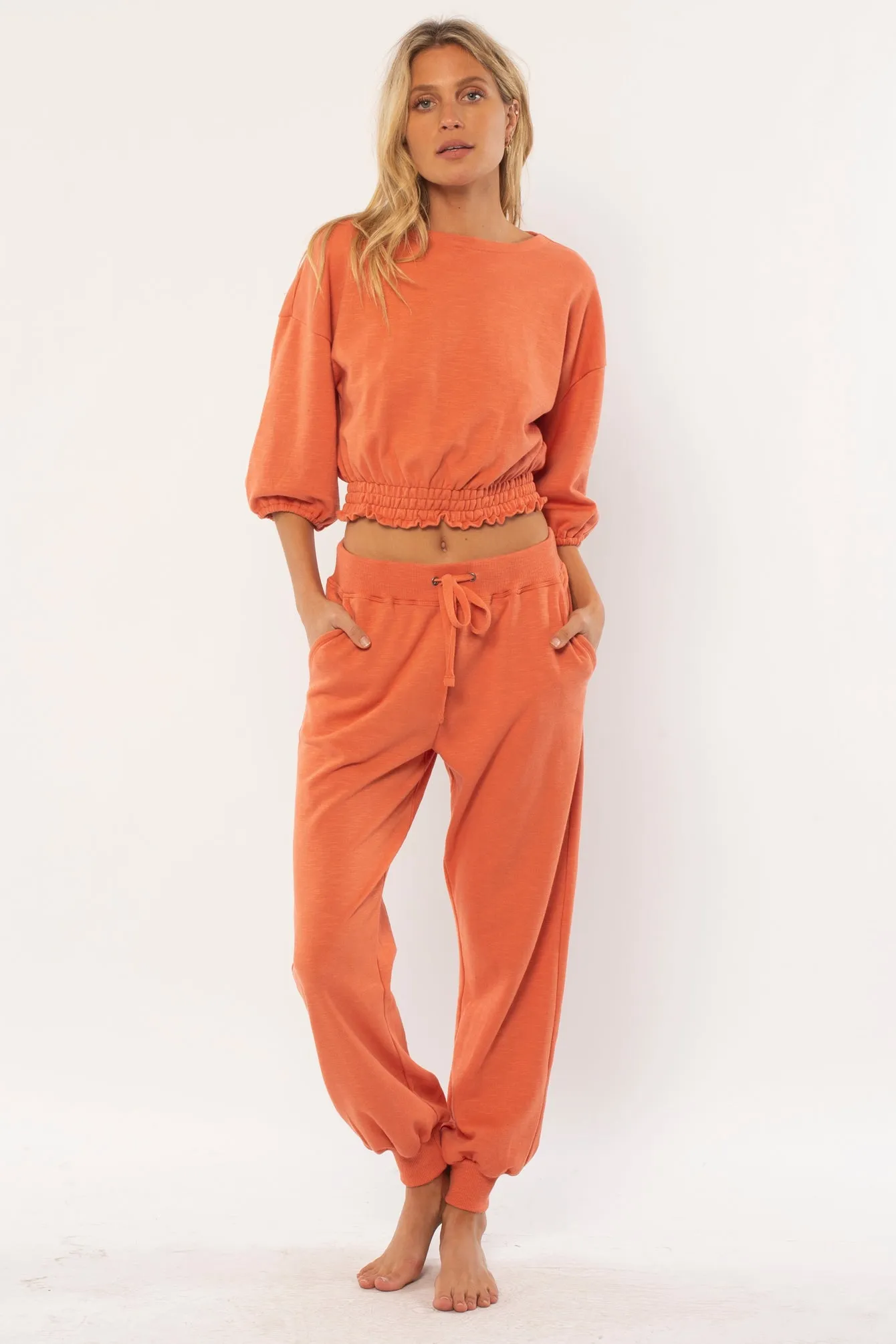 Amuse Lori Fleece Pants-Desert Rose