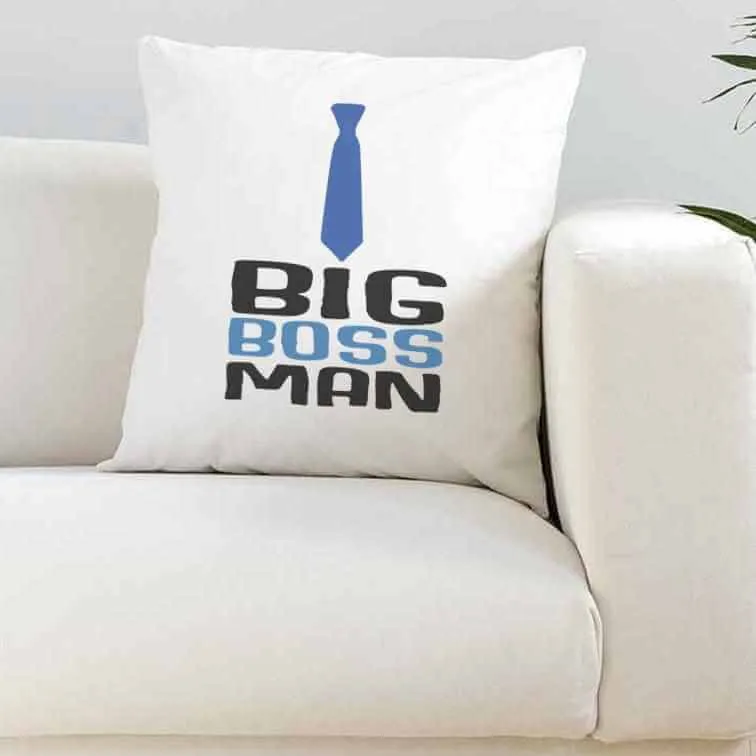 Big Boss Lady/Man Silky White Cushion