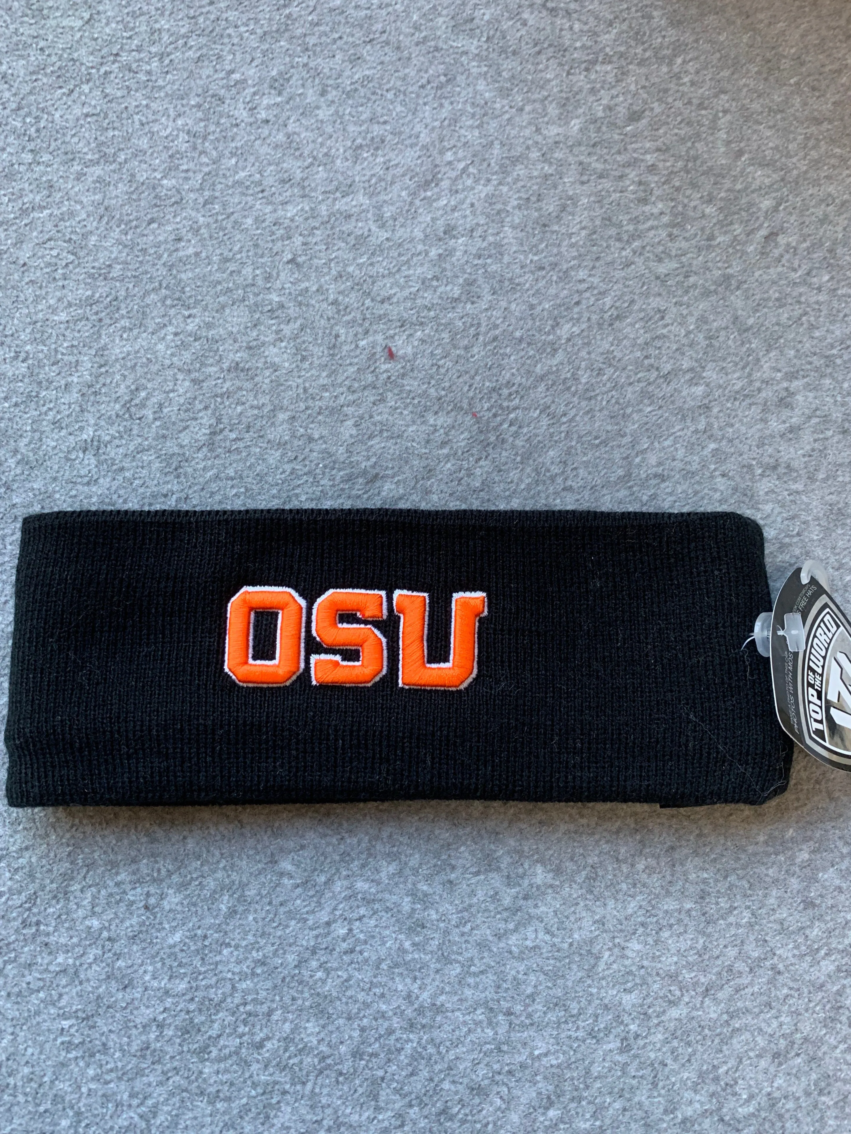 Black Oregon Beavers Winter Headband