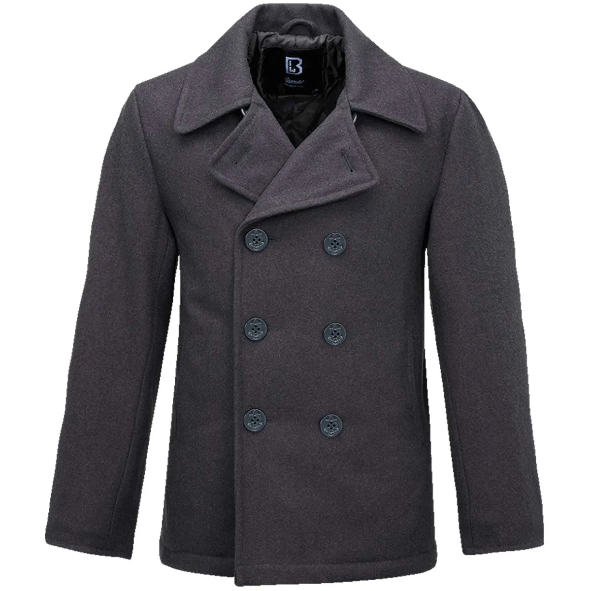 Brandit Pea Coat Anthracite Grey