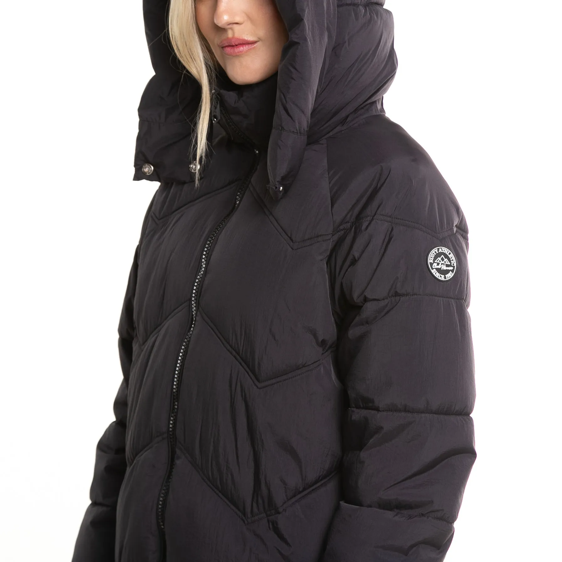 Campera Abrigo Rusty Higher Puffer Coat Ld* Negro