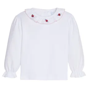 Caroline Pinpoint Blouse - Lady Bugs