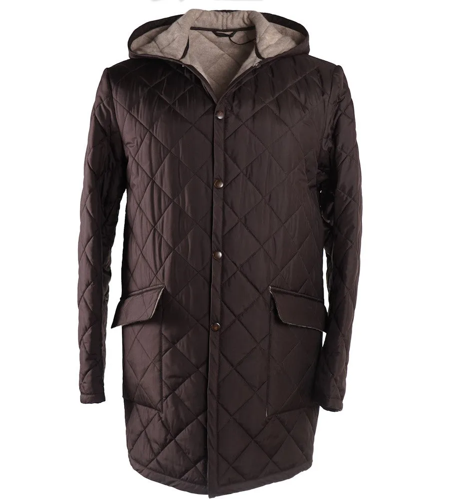 Cesare Attolini Cashmere-Lined Quilted Parka