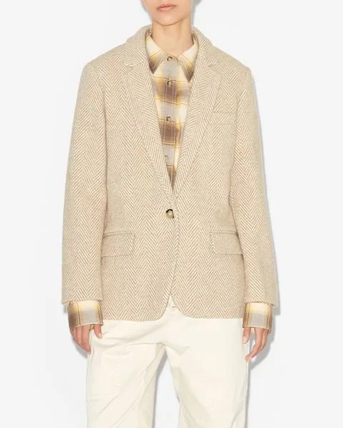 CHARLYNE graphic wool Jacket