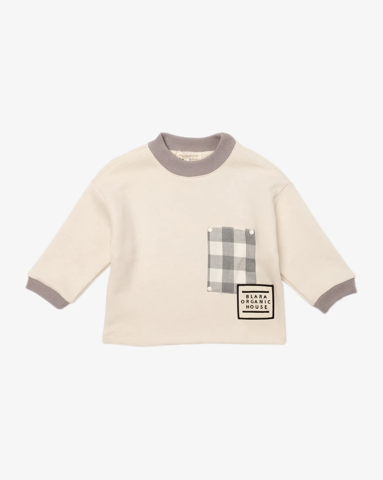 Check Patch Pullover