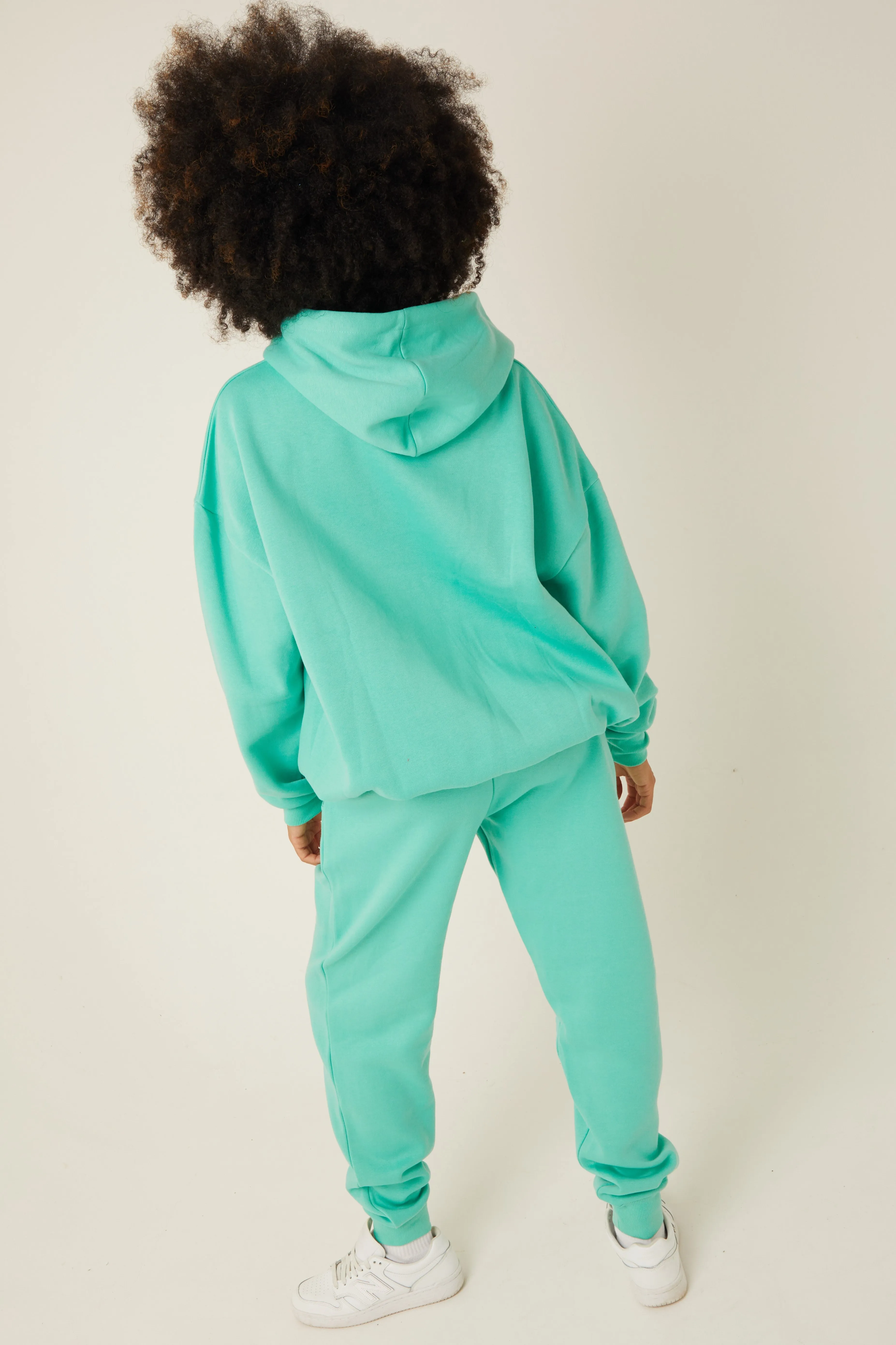 Chelsea Oversized Fleece Tracksuit - Aqua