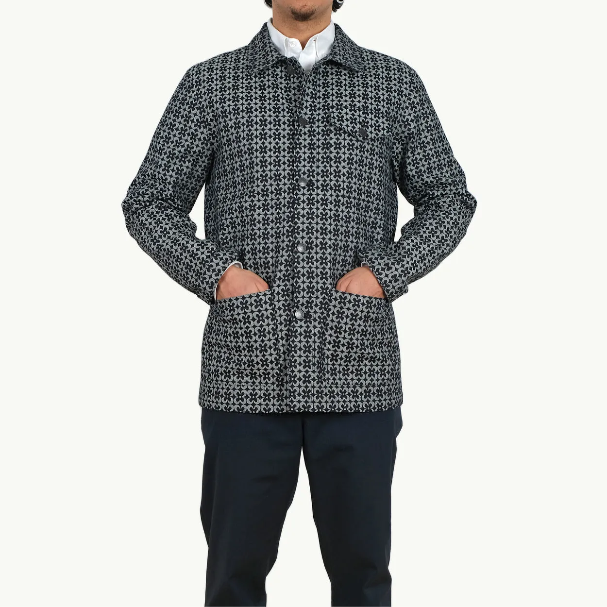 Daisy Jacquard Chore Coat