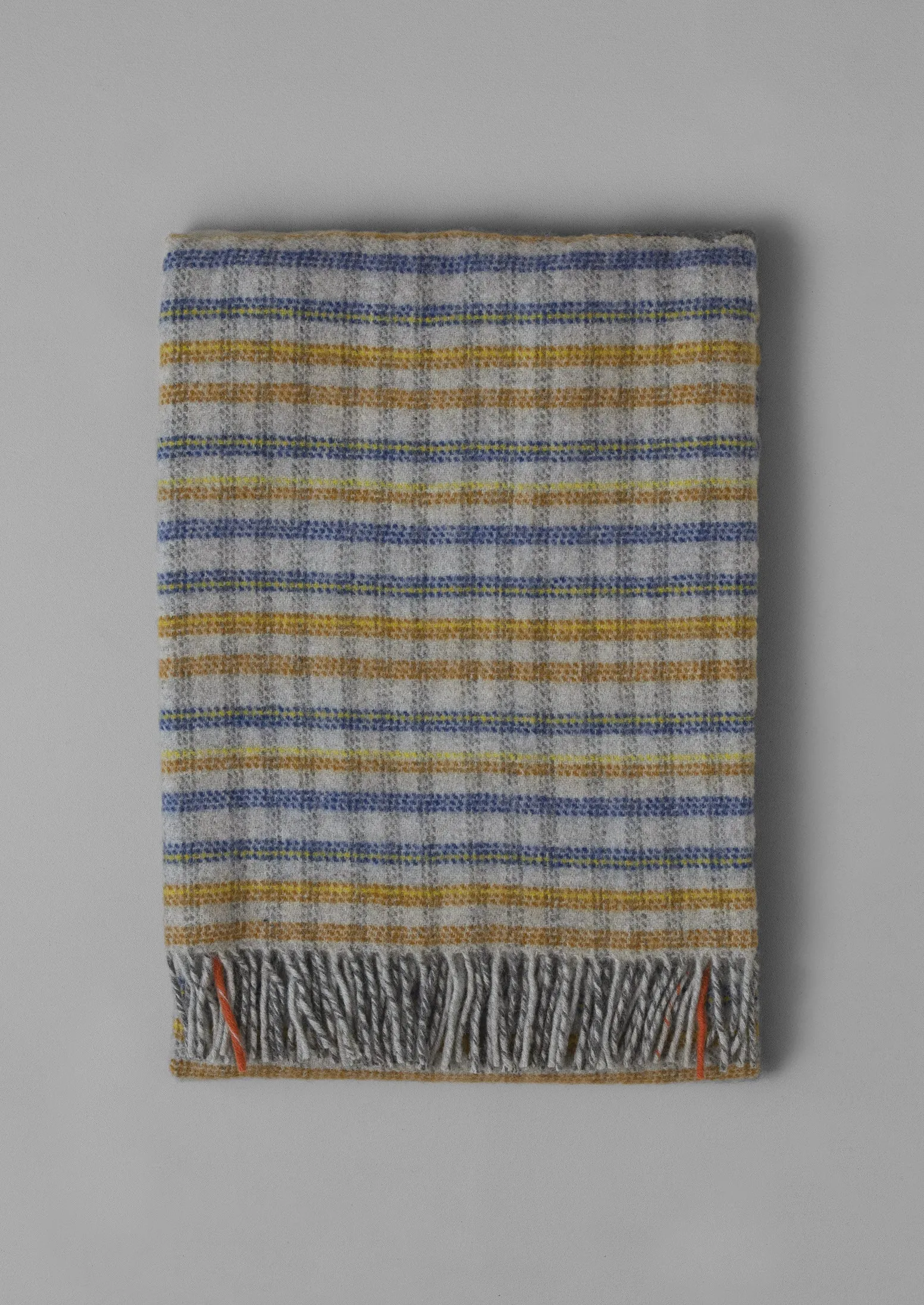 Dashed Check Wool Blanket | Multi