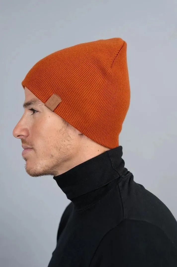 Deidaa Paprika Merino Wool Beanie Winter Cap