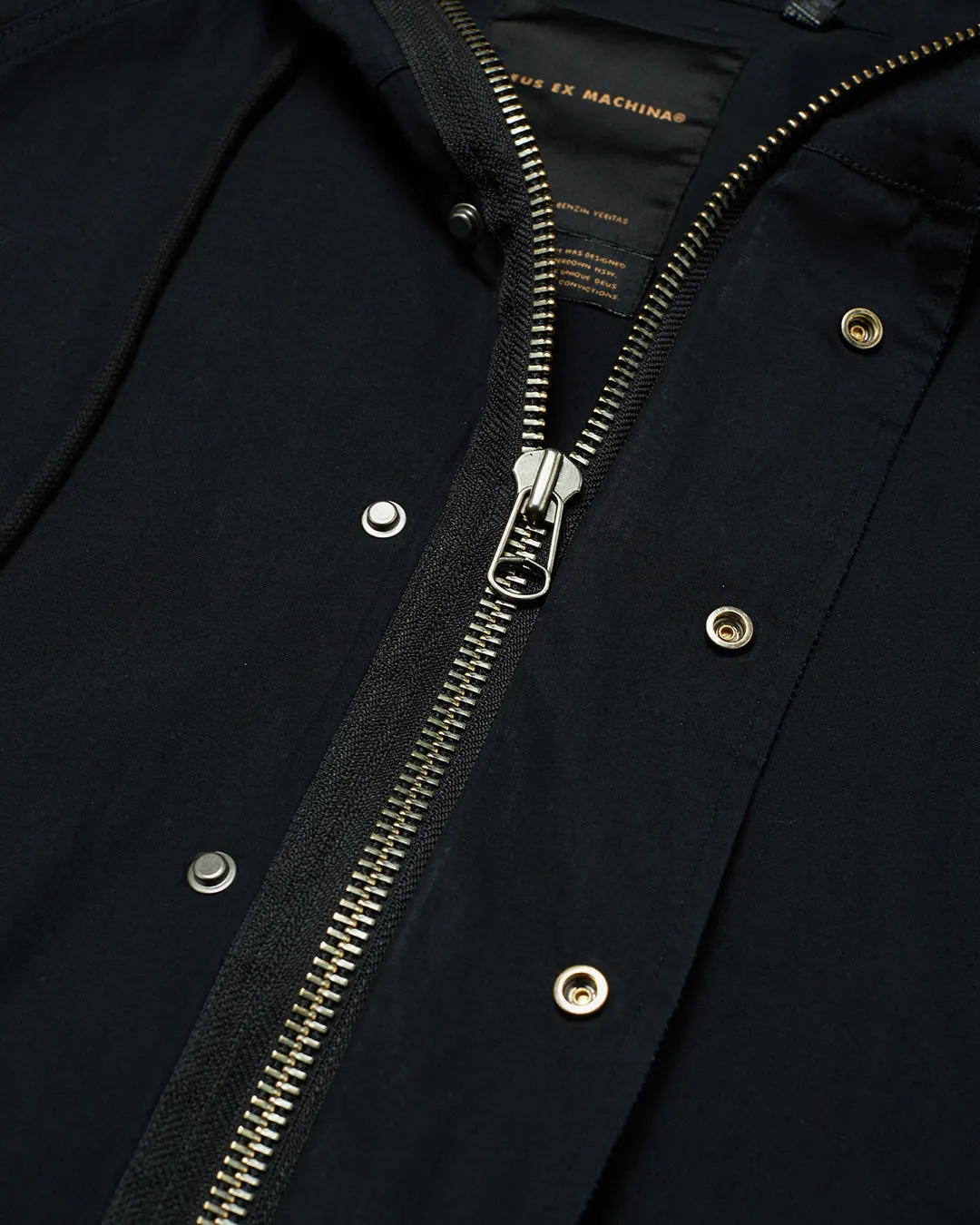 DOUGAL MILITARY PARKA - BLACK