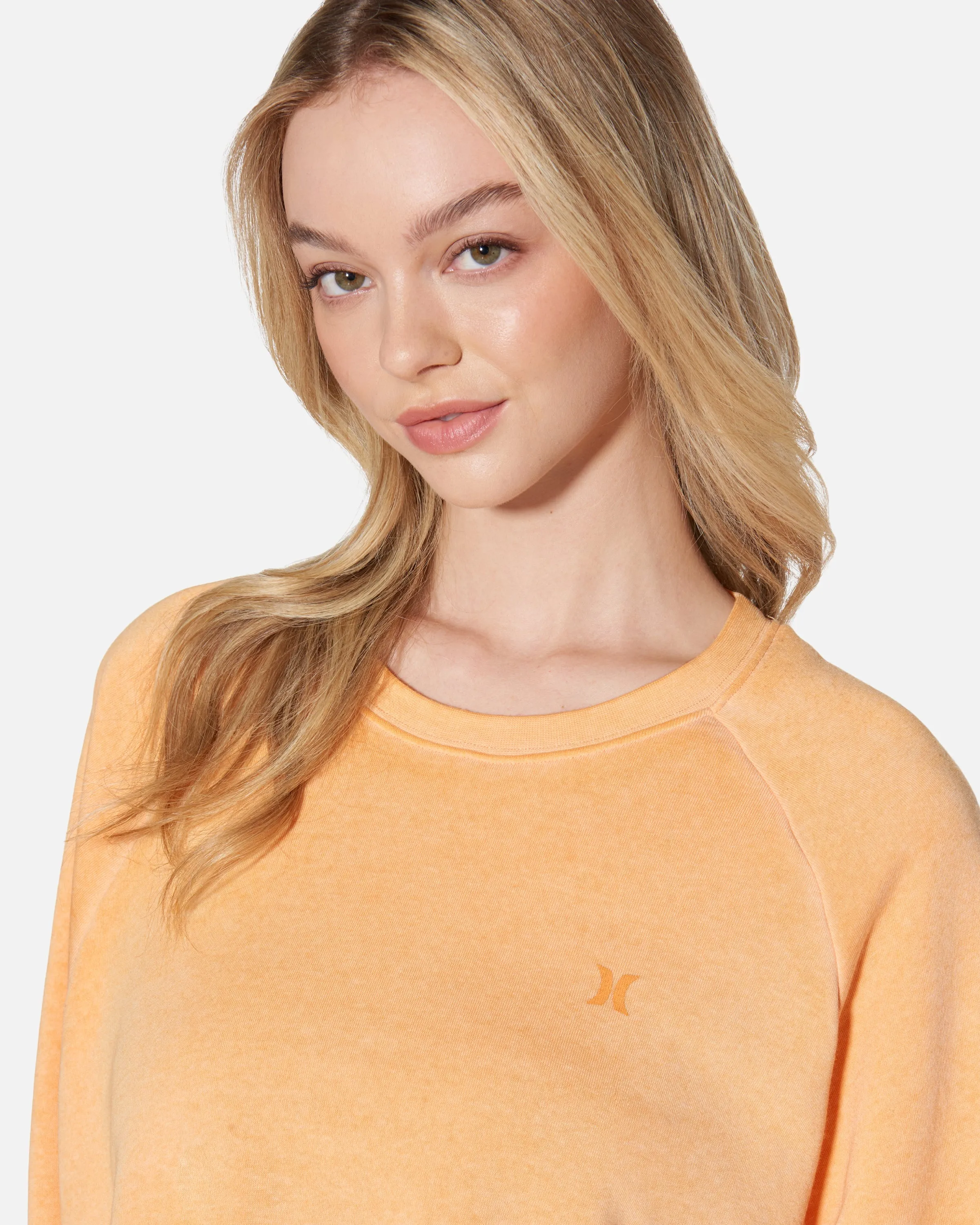 Essential Burnout Fleece Crop Crewneck