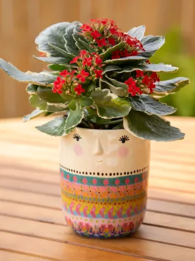 Folk Friend Planter - Folk Lady