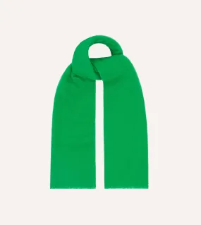 Green Solid Wool Scarf