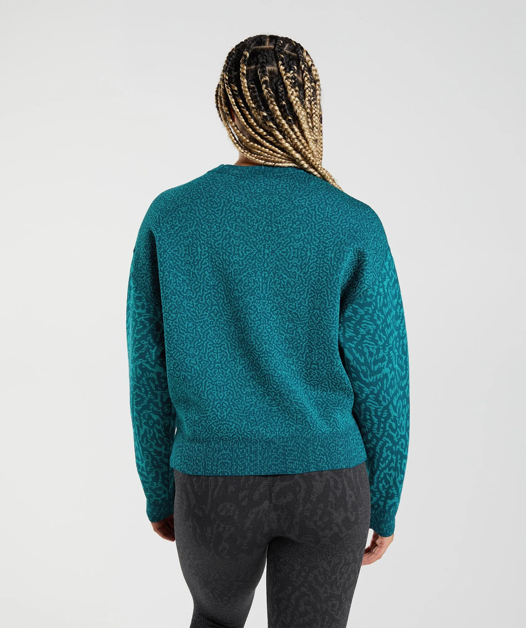 Gymshark Adapt Animal Sweatshirt - Reef | Winter Teal