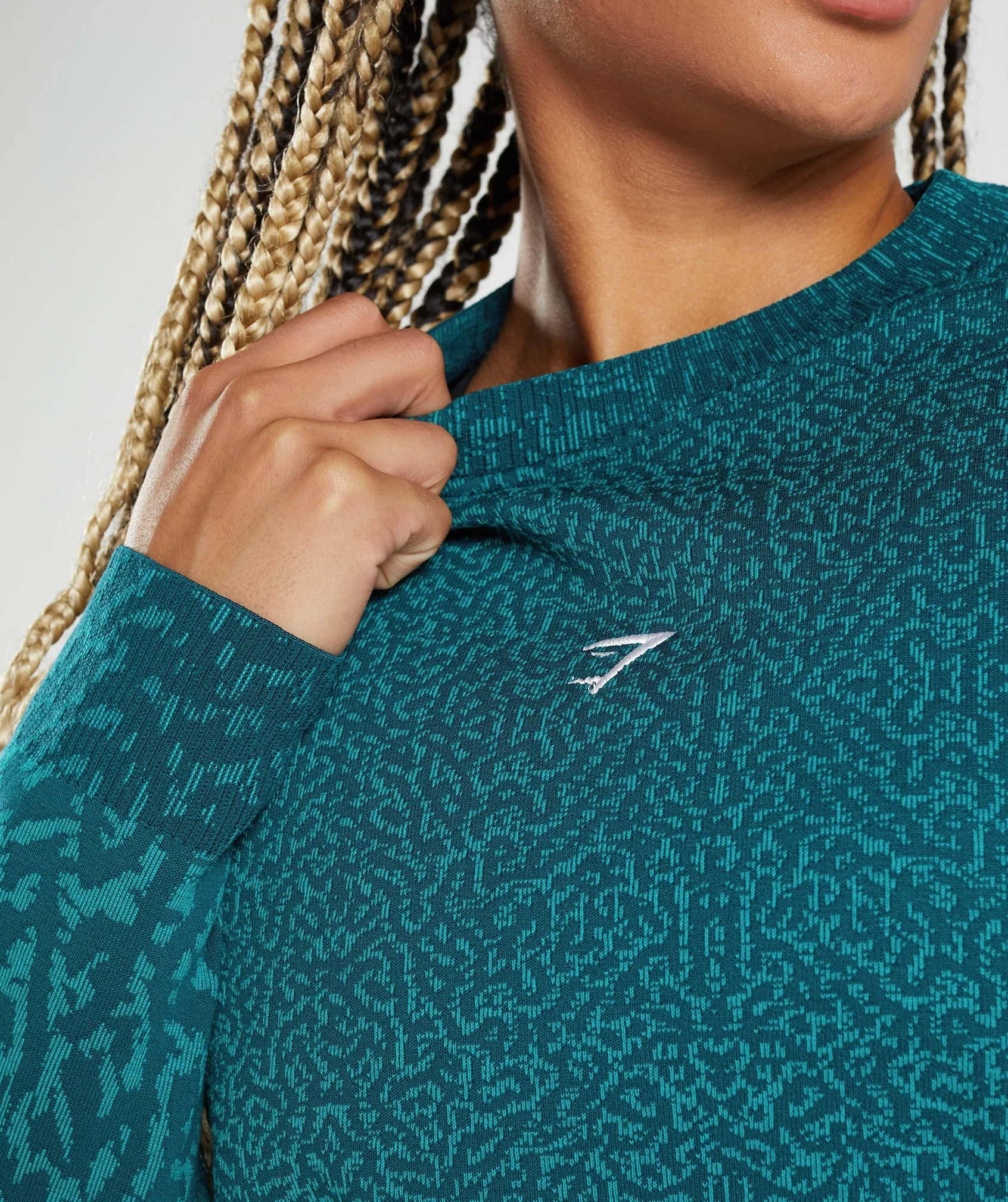 Gymshark Adapt Animal Sweatshirt - Reef | Winter Teal