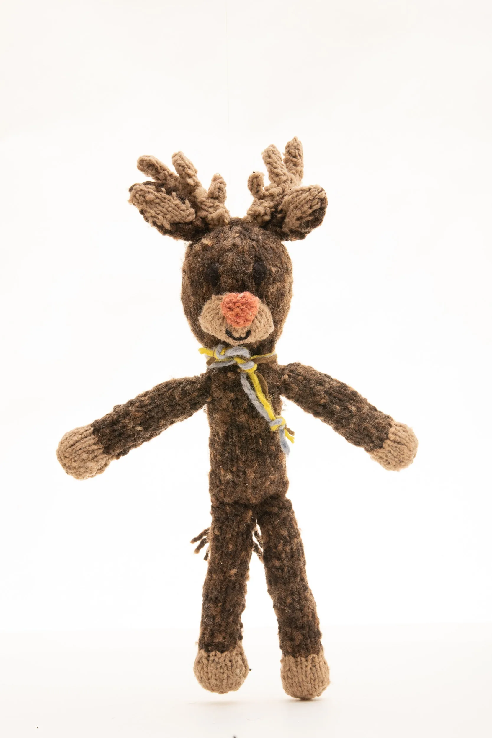 Hand Knitted Wool Reindeer