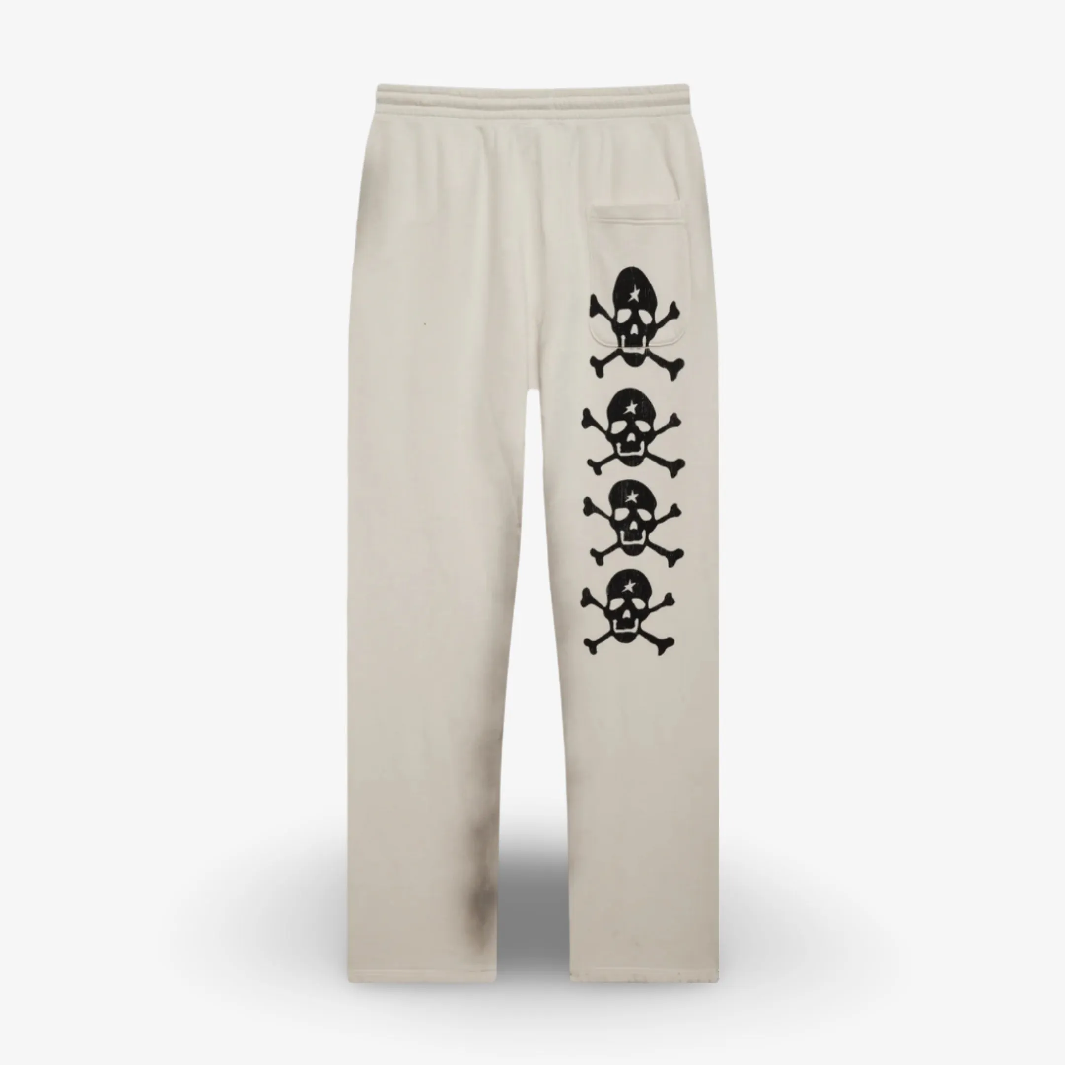 Hellstar Sports Sweatpants 'If You Dont Like Us Beat Us' White SS24