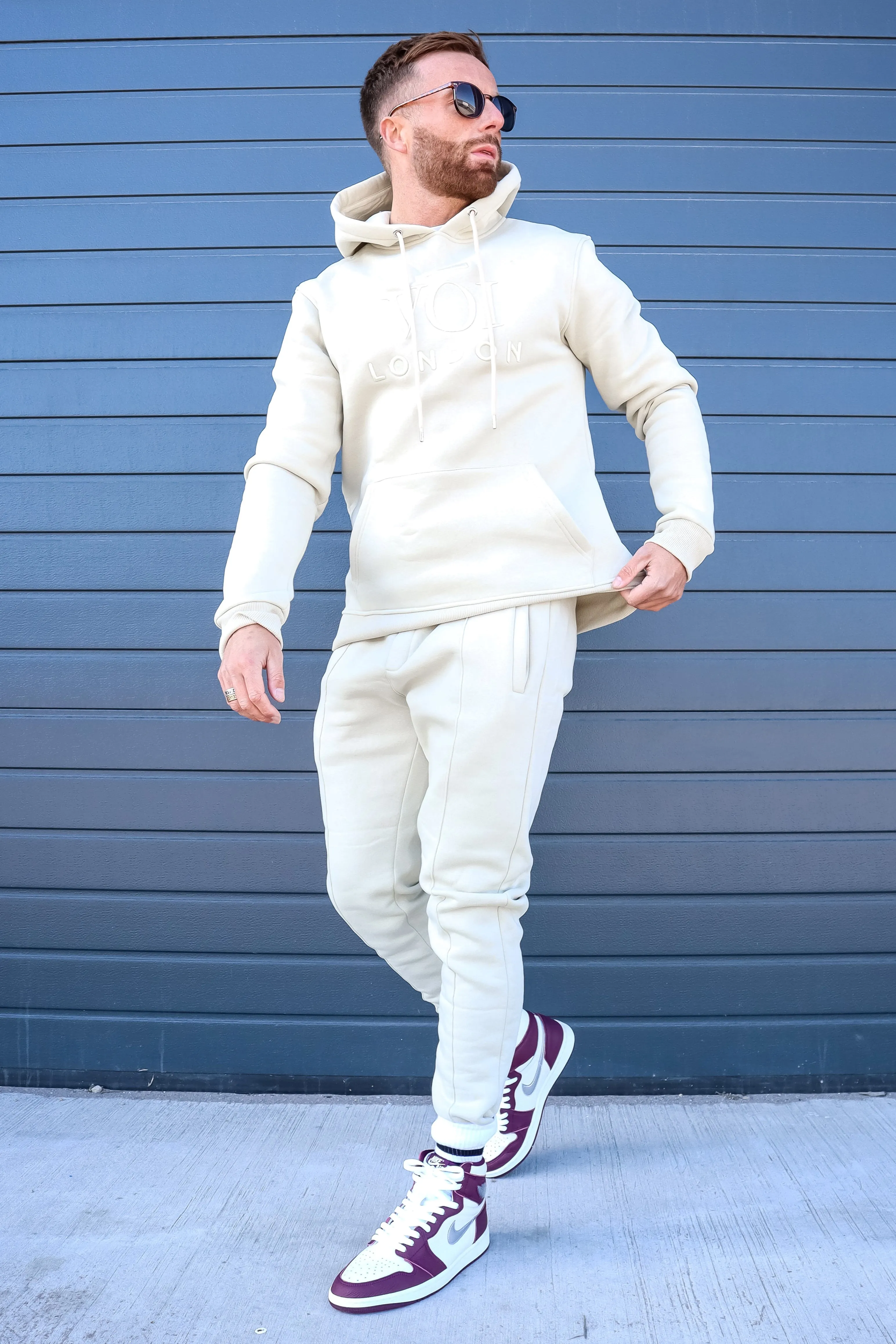 Holloway Road Fleece Tracksuit - Cream