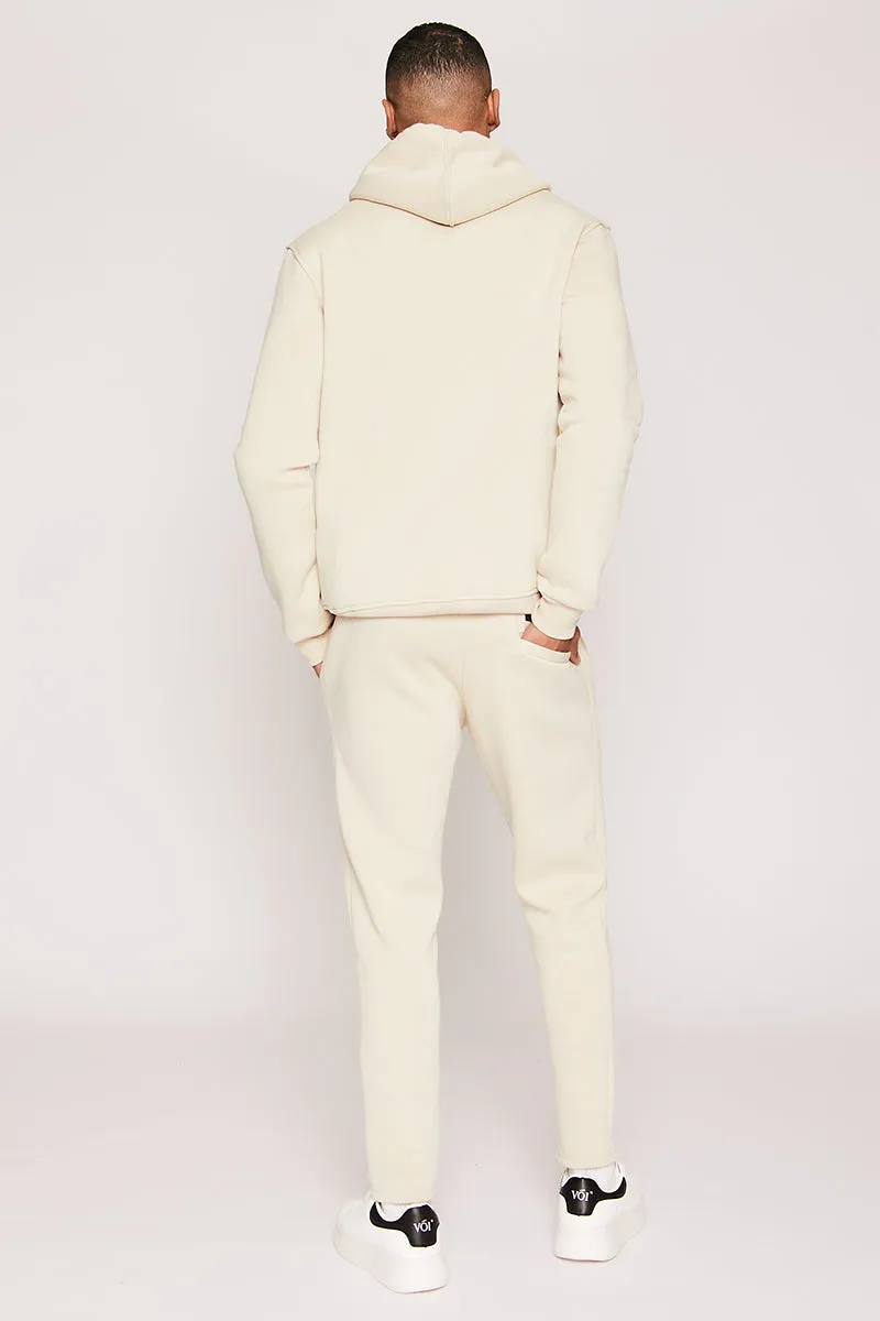 Holloway Road Fleece Tracksuit - Cream