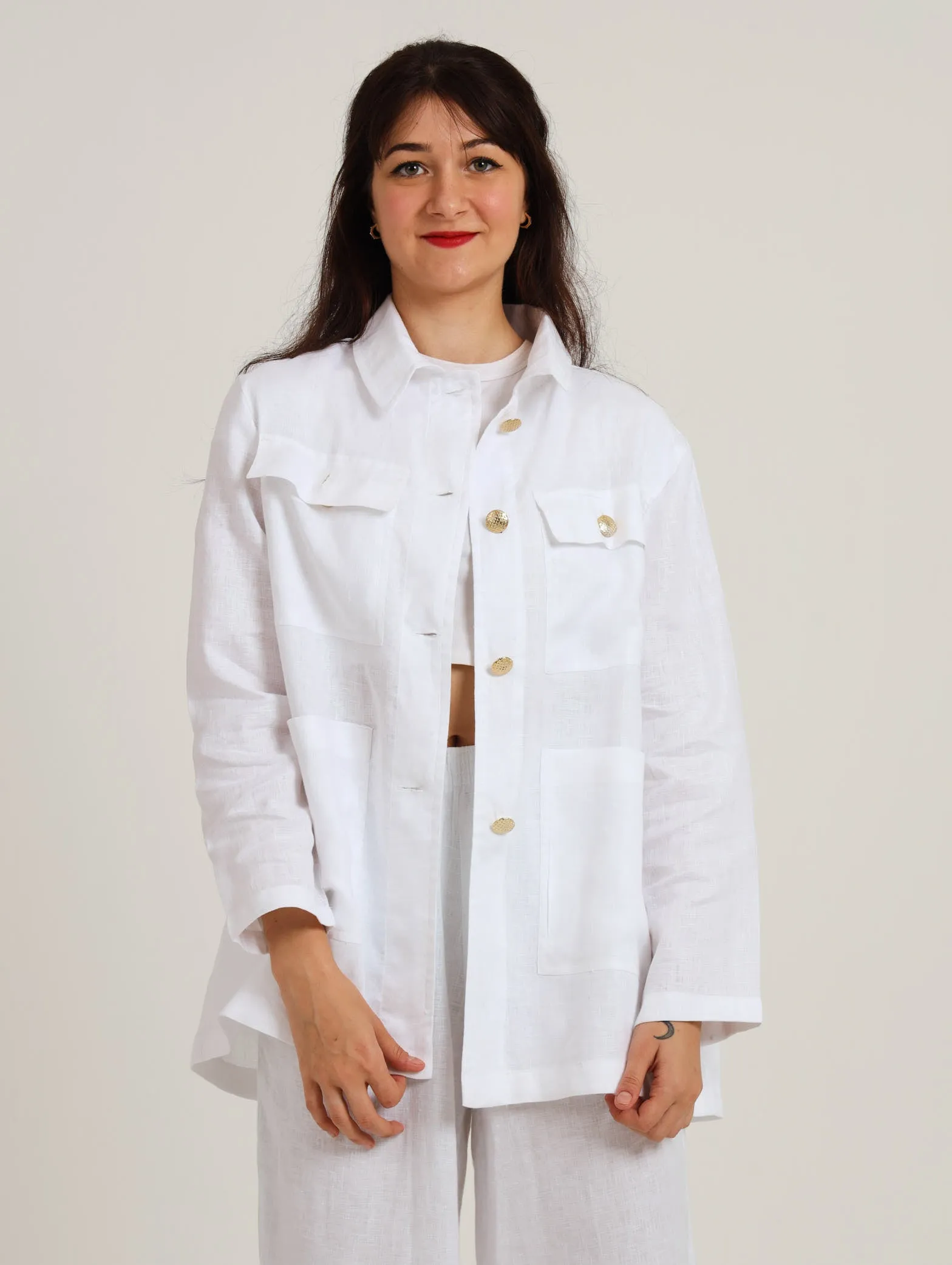 Jacaranda Jacket- White