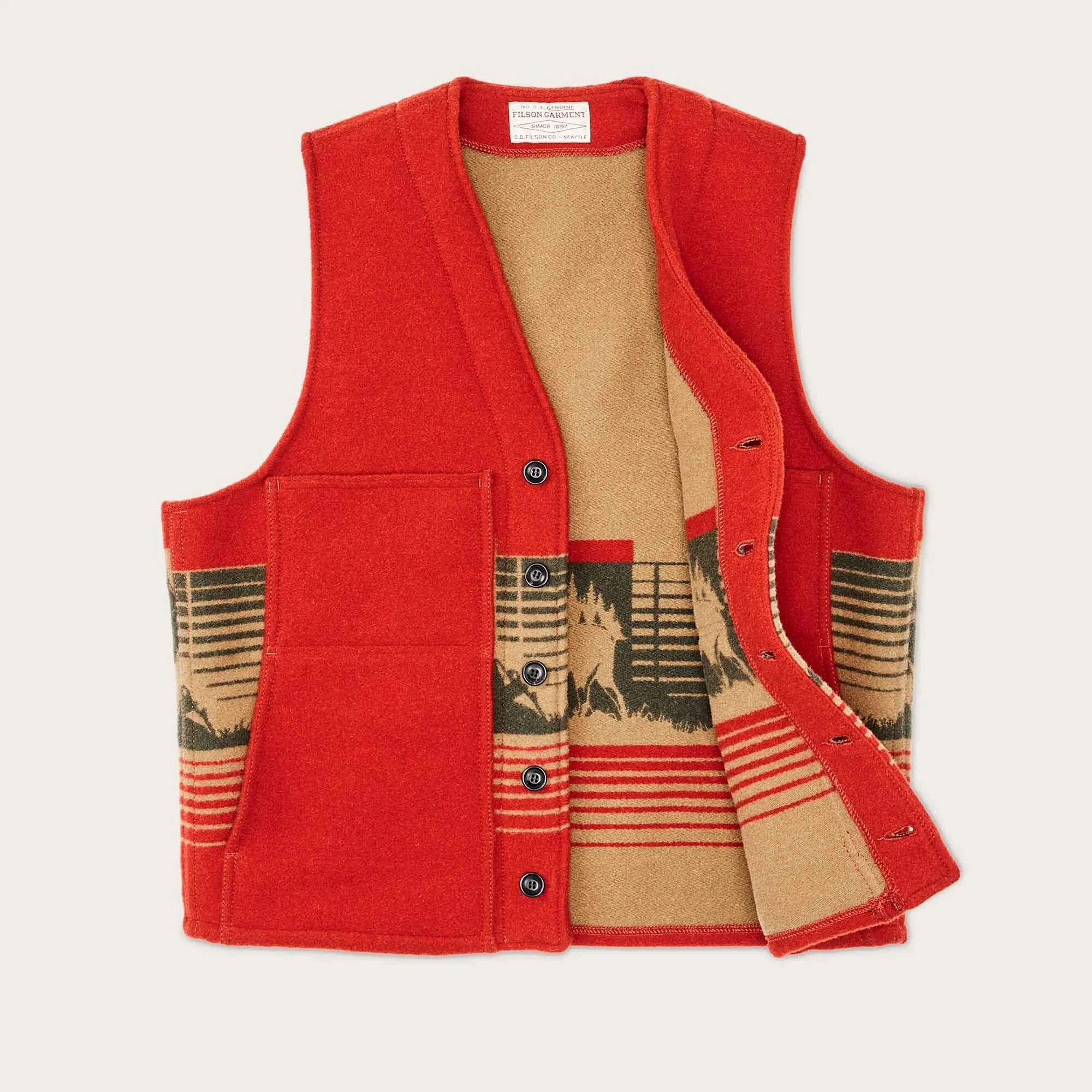 JACQUARD WOOL VEST