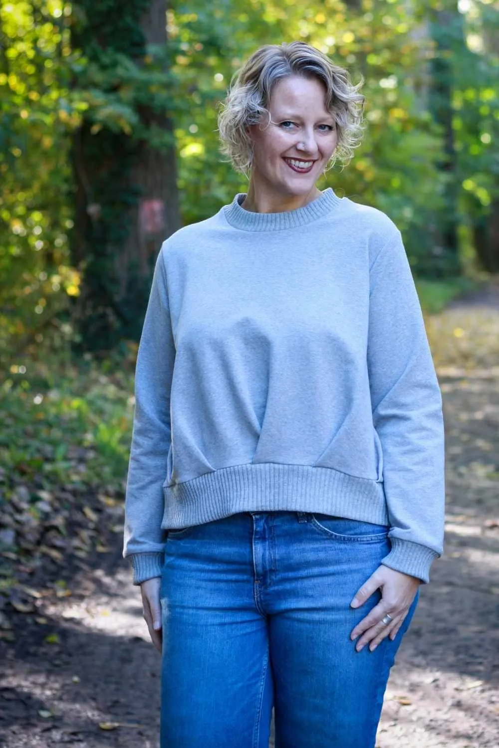 Kelly - Pullover mit Faltenfront (Papierschnittmuster)