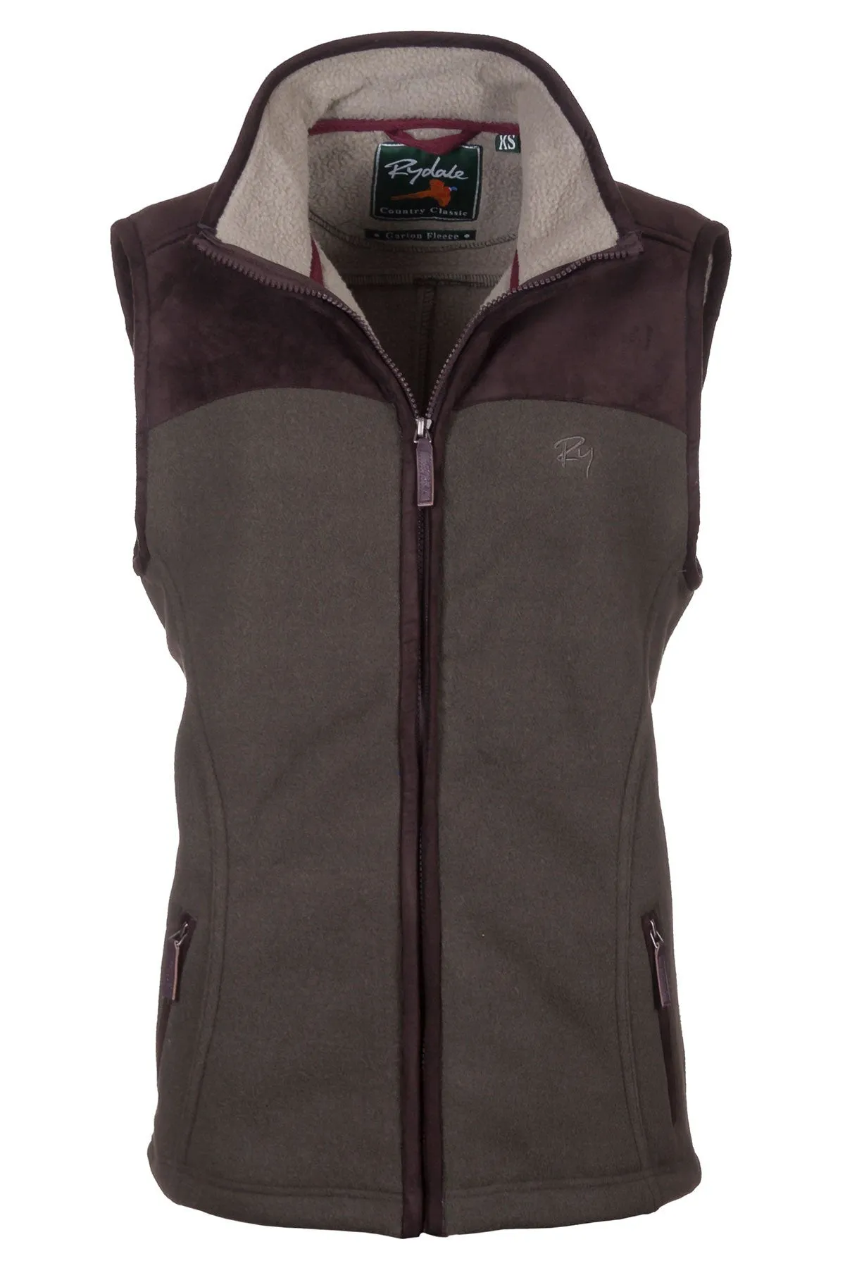 Ladies Lady Garton Fleece Gilet Ry Motif