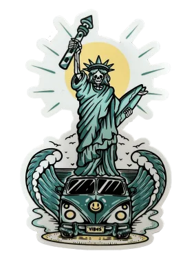 Lady Liberty Sticker