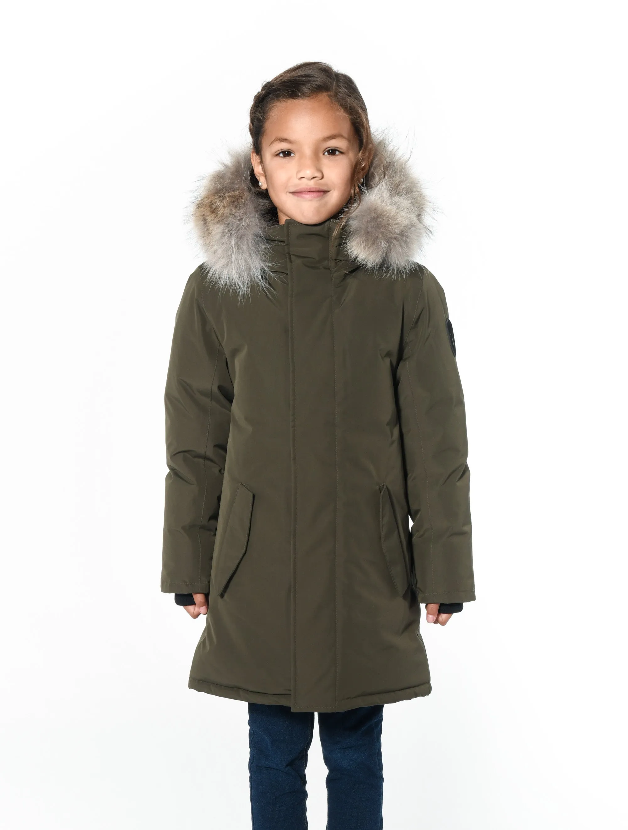 Little Dannys Kids Insulated Parka Jacket - Weatherproof and Warm