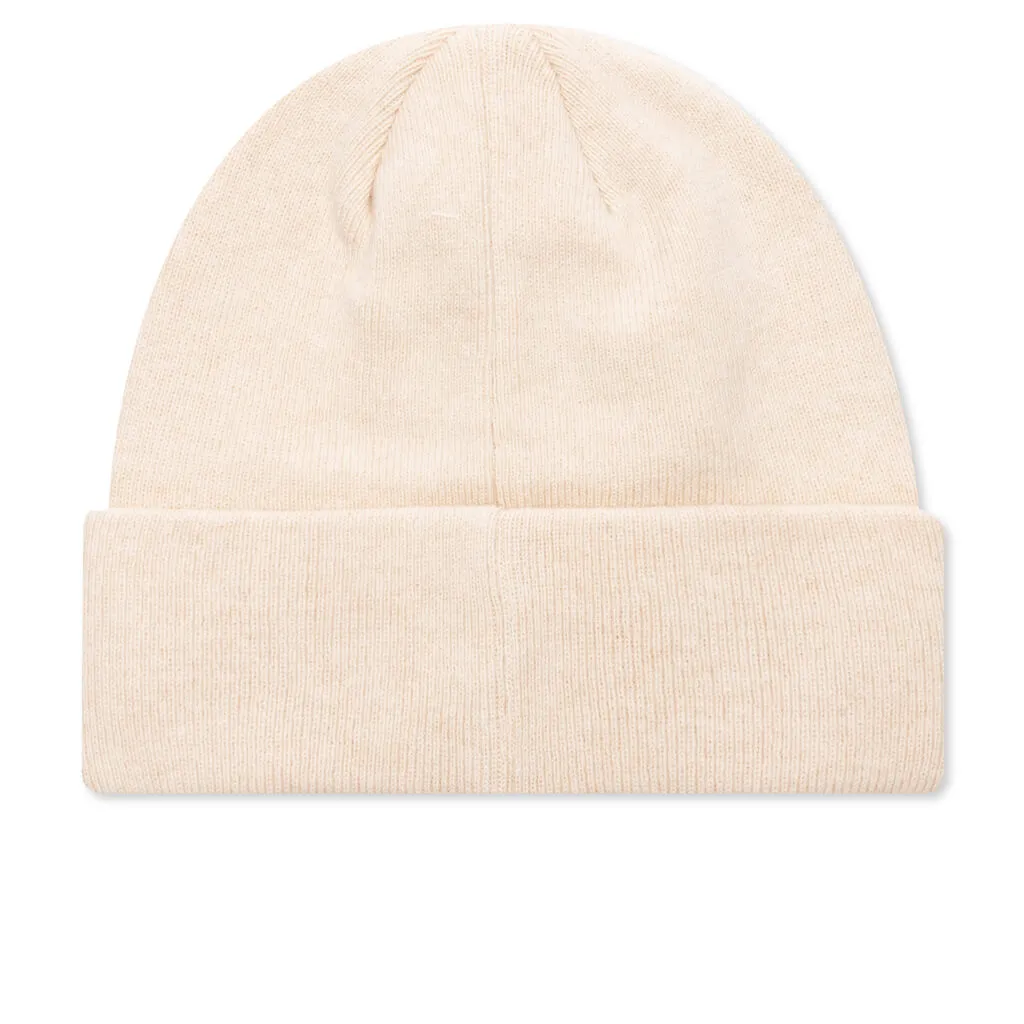 Logo Head Wool Beanie - Cream