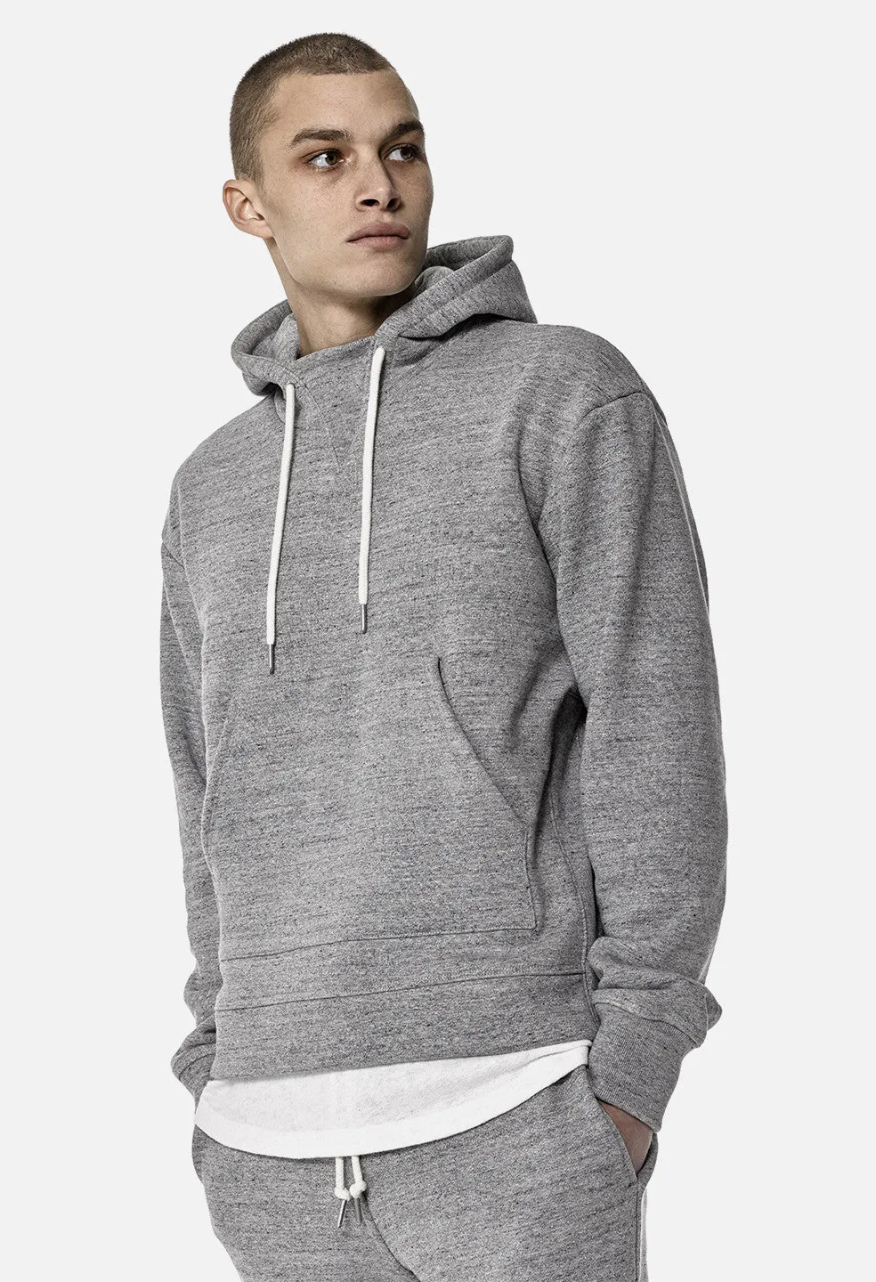 Loopwheel Kake Mock Pullover / Grey