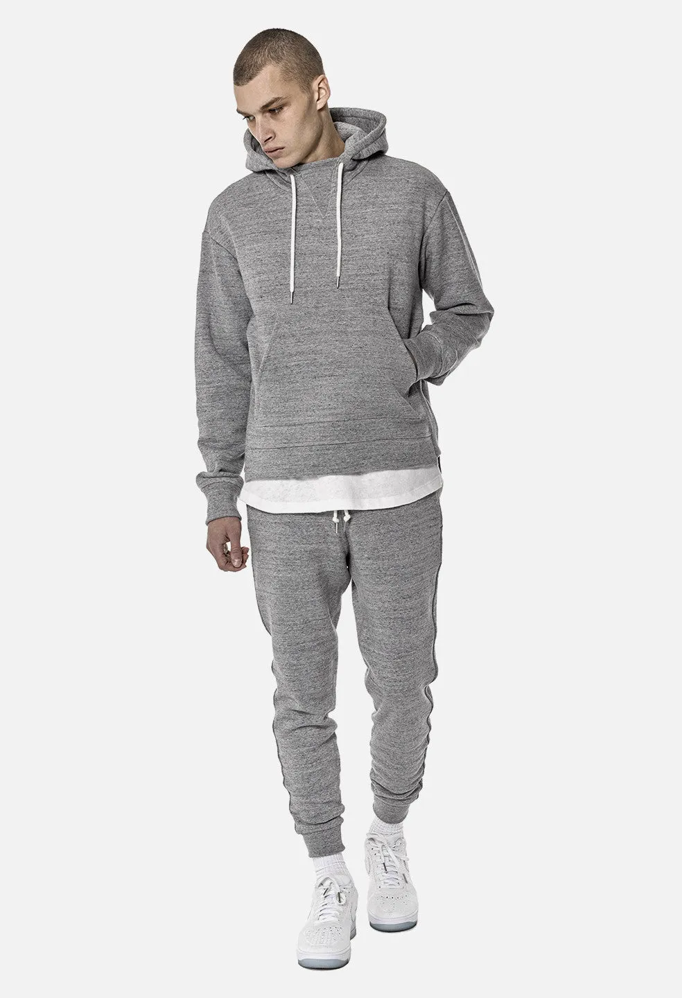 Loopwheel Kake Mock Pullover / Grey