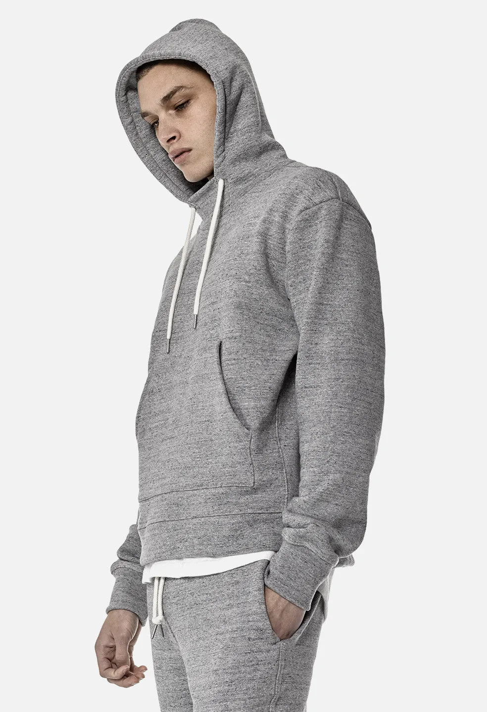 Loopwheel Kake Mock Pullover / Grey