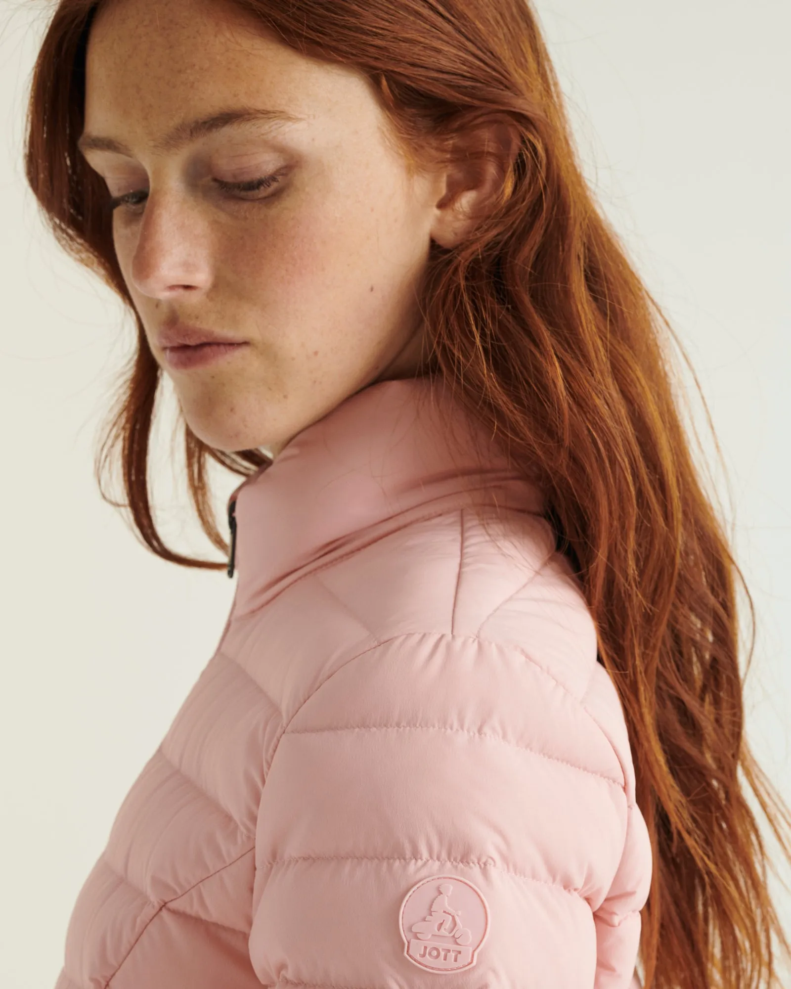 Maia light stretch winter jacket Peach pink