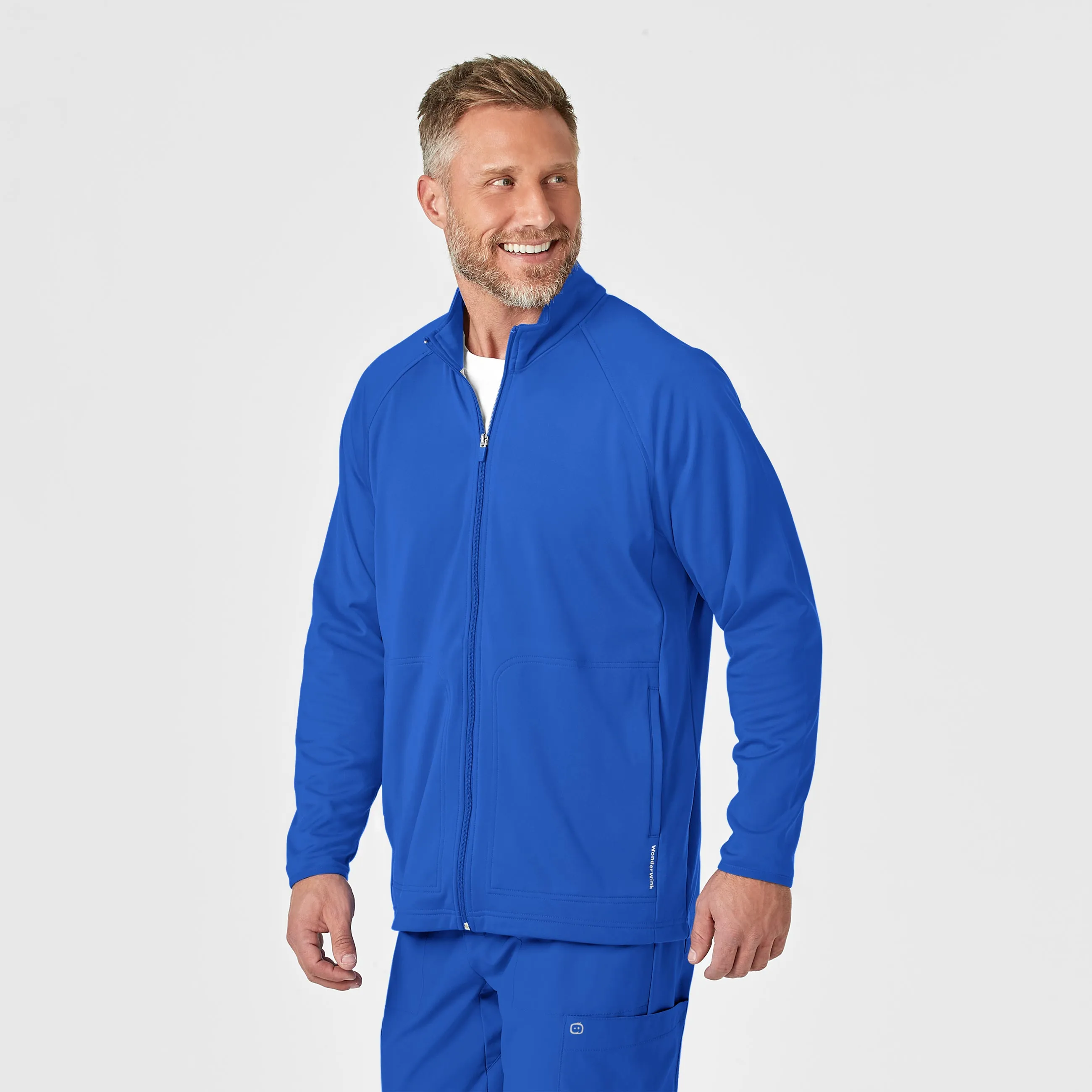 Men's Fleece Full Zip Jacket - Royal