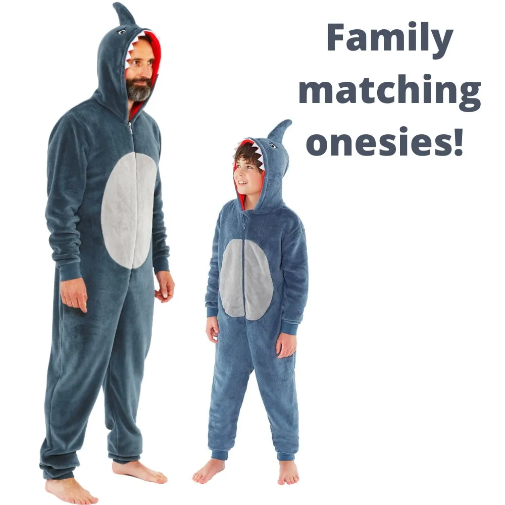 Men's Shark Fleece Onesie