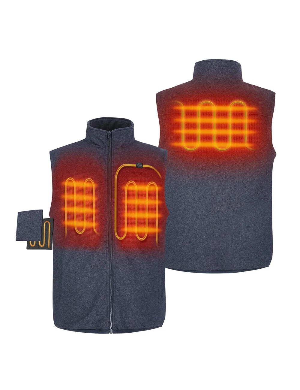 Men's UltraSoft Heated Fleece Vest