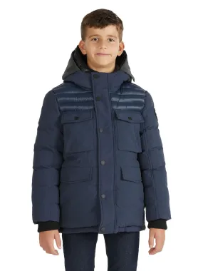 Mikkel Boys' Mixed-Media Parka