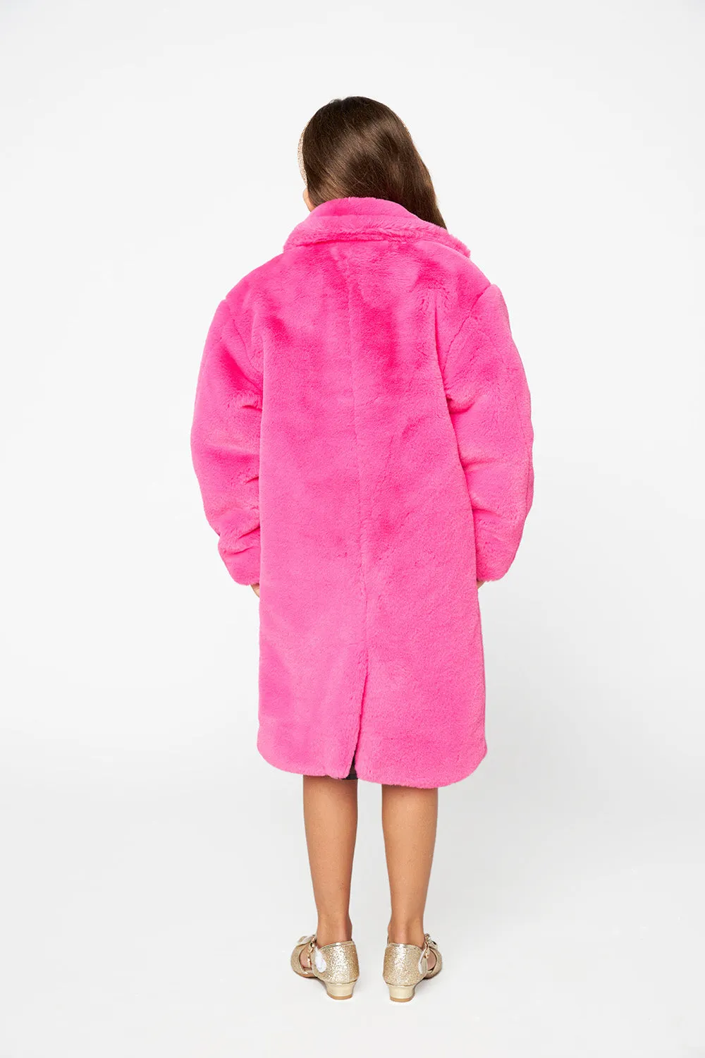 Mini Zoey Coat - Hot Pink