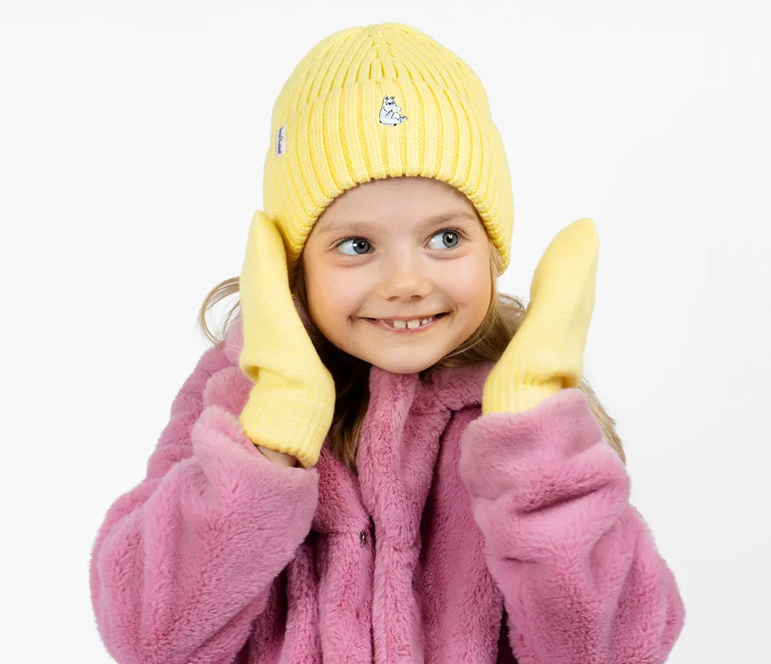 Moomintroll Winter Hat Beanie Kids - Pastel Yellow