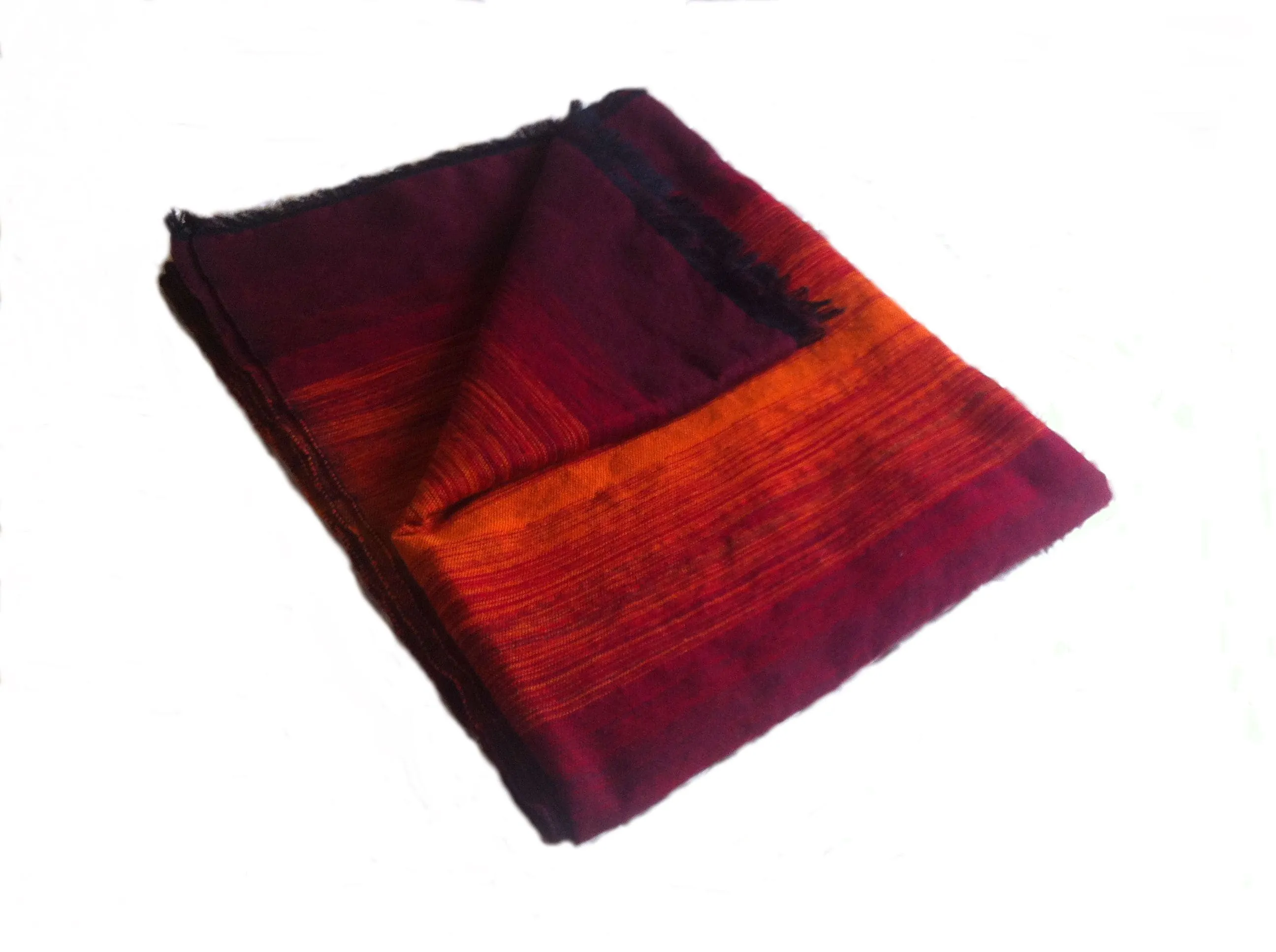 Moroccan Wool Blanket - Sunset