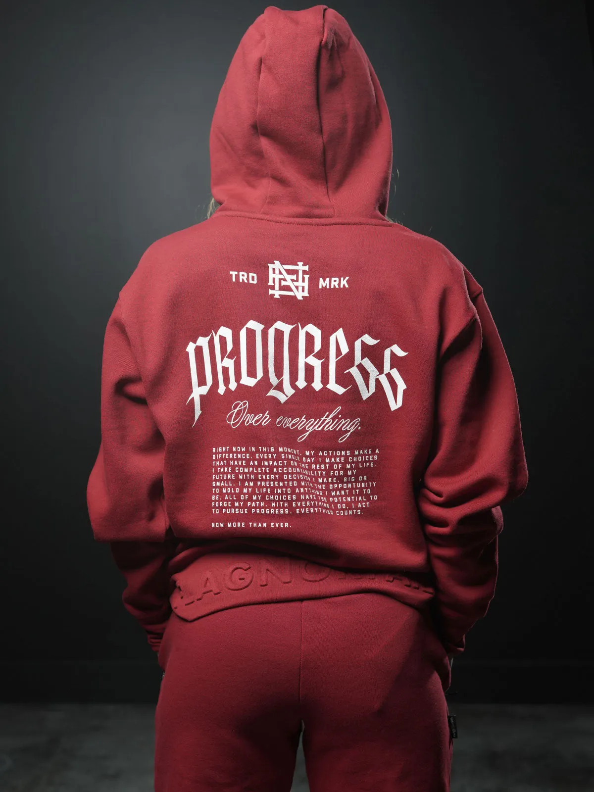 PROGRESS PULLOVER- MAROON